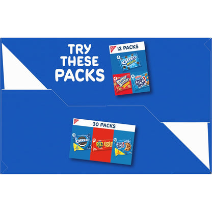 Nabisco Sweet Treats Cookie Variety Pack OREO, OREO Golden & CHIPS AHOY!, 30 Snack Packs (2 Cookies Per Pack)