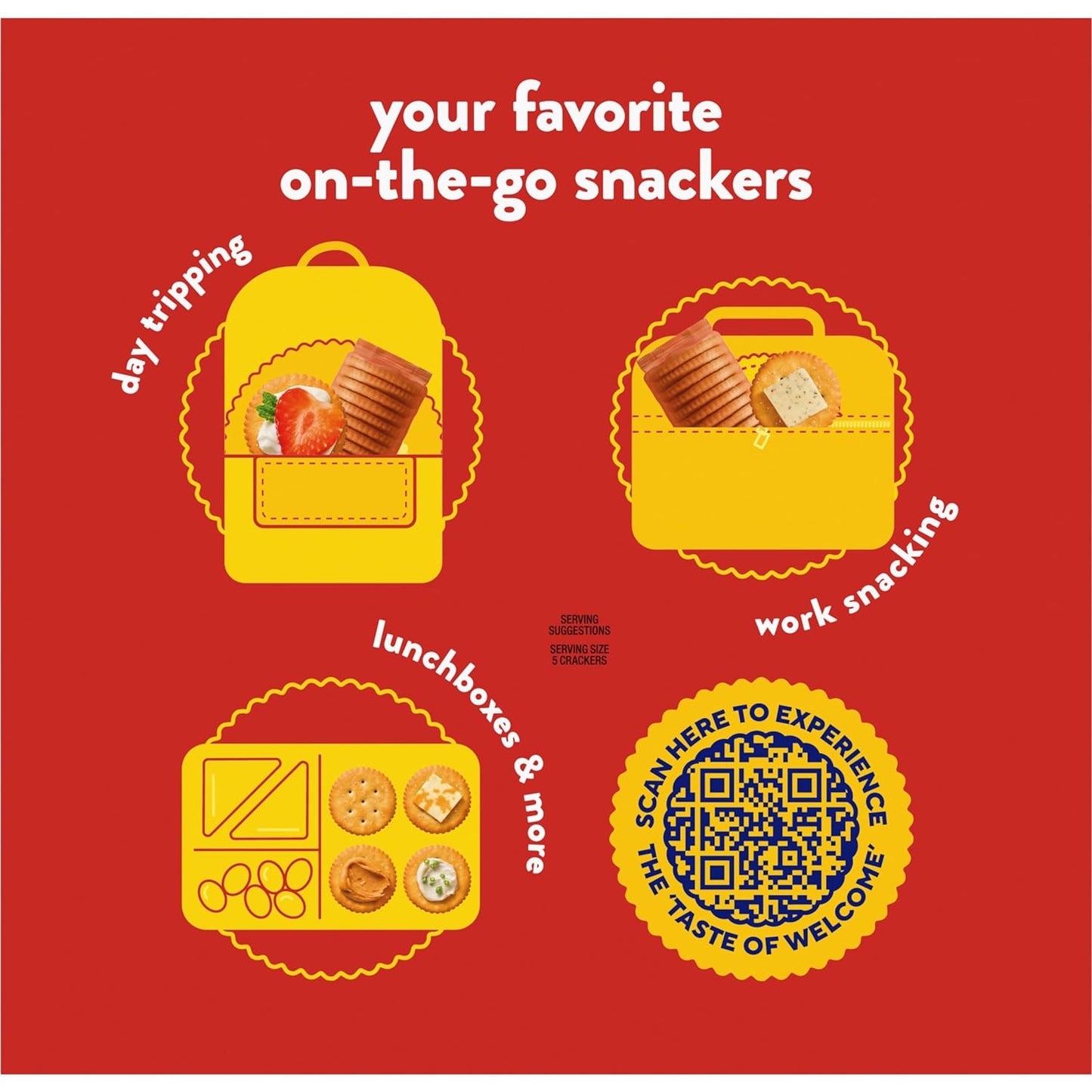RITZ Fresh Stacks Original Crackers, Party Size, Christmas Crackers, Holiday Crackers, 23.7 oz (16 Stacks)