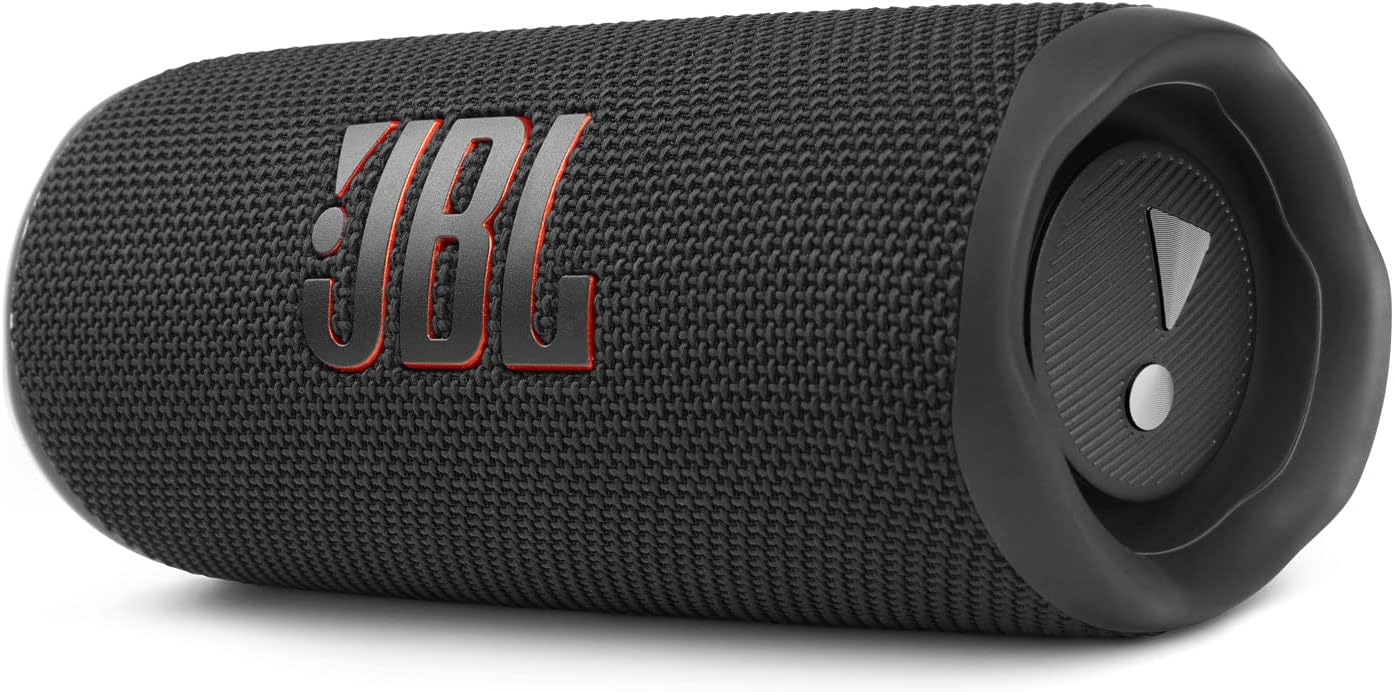 JBL Flip 6 Waterproof Portable Wireless Bluetooth Speaker Bundle with divvi! Premium Hardshell Case - Black