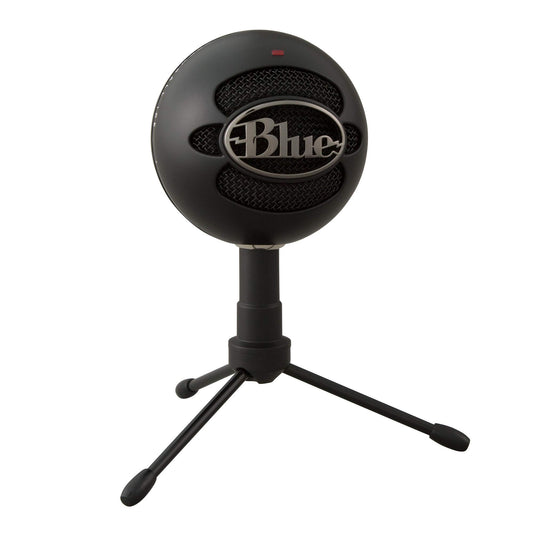 Blue Snowball iCE USB Microphone for PC, Mac, Gaming, Recording, Streaming, Podcasting, with Cardioid Condenser Mic Capsule, Adjustable Desktop Stand and USB Cable, Plug 'n Play - Black