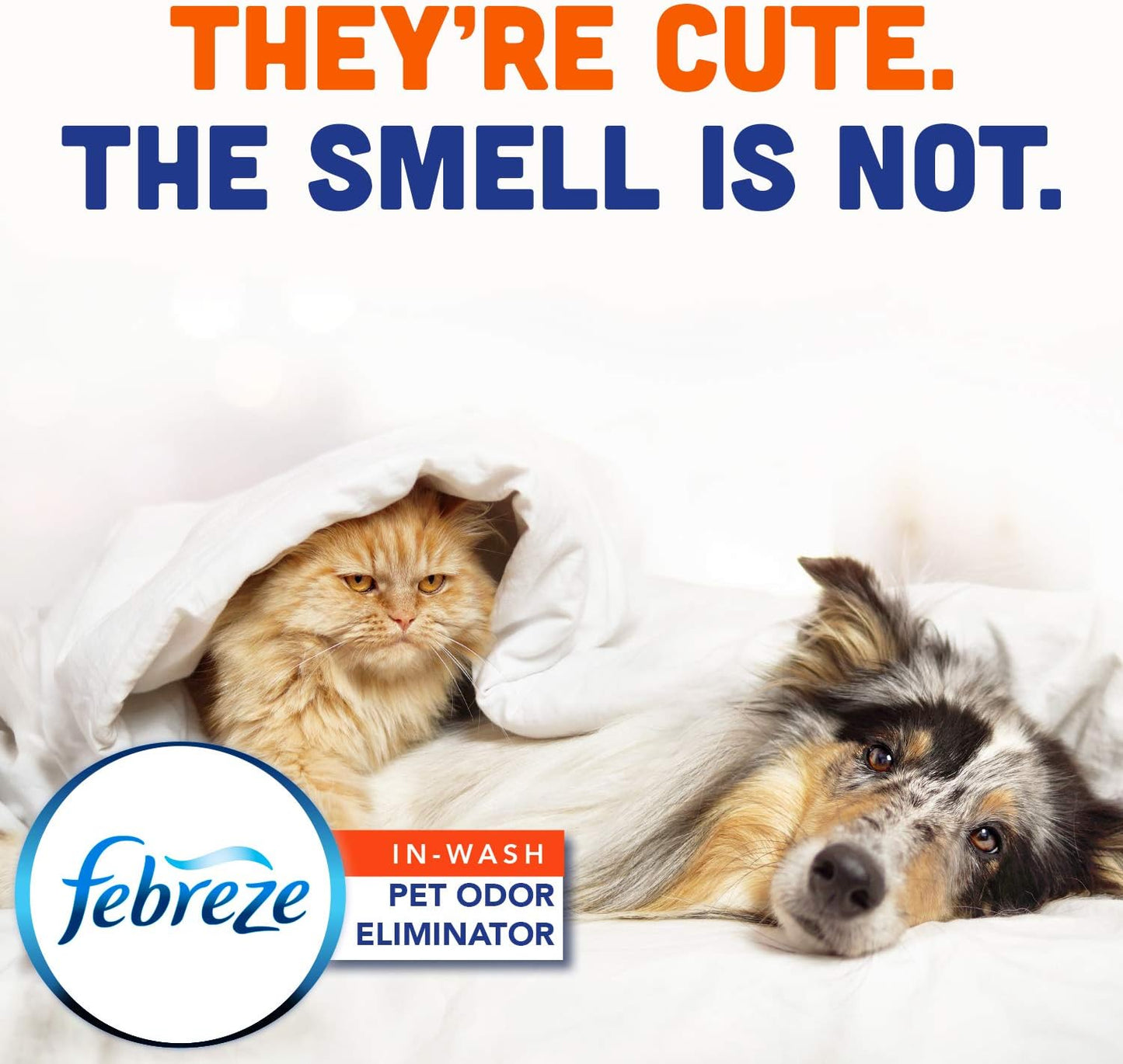 Febreze Laundry Detergent Additive for Pet Supplies, Maximum Strength In Wash Pet Odor Eliminator, Designed to Remove Tough Odors in Fabrics and Clothing in a Single Wash, Fresh Scent, 98 fl oz