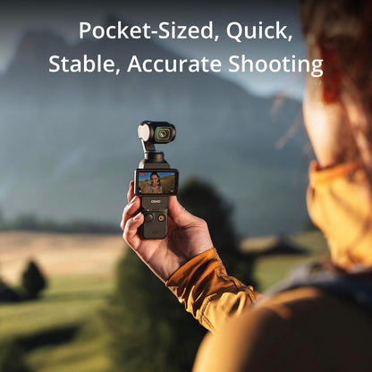DJI Osmo Pocket 3, Vlogging Camera with 1'' CMOS & 4K/120fps Video, 3-Axis Stabilization, Fast Focusing, Face/Object Tracking, 2" Rotatable Touchscreen, Digital Camera for Photography, YouTube