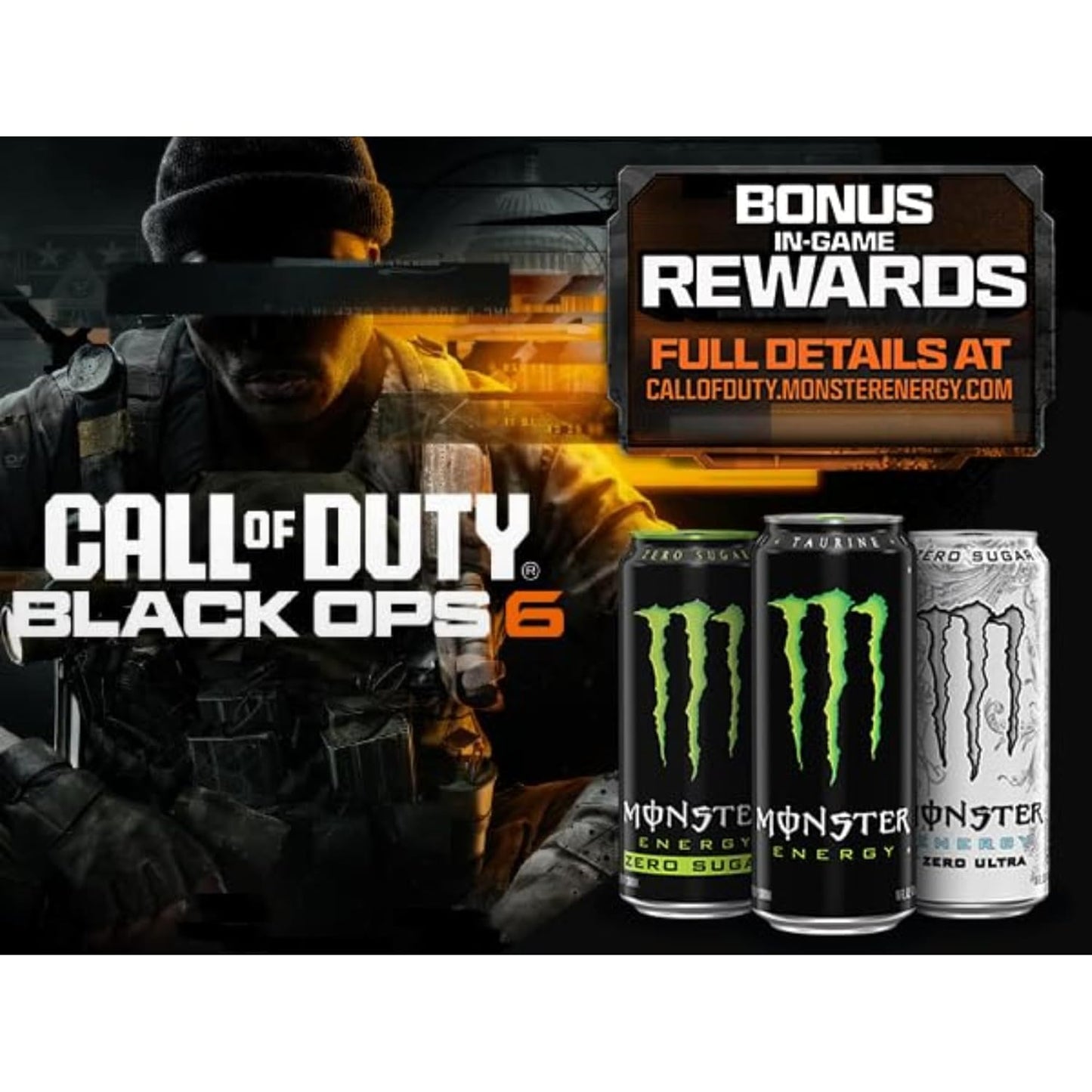 Monster Energy Zero Sugar, Green, Original, Low Calorie Energy Drink, 16 Fl Oz (Pack of 15)