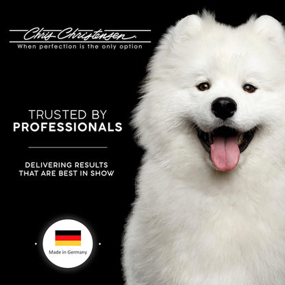Chris Christensen Big G Dog Slicker Brush, Groom Like a Professional, Fluff Detangle Style, Saves Time Energy, Made in Germany, Coral, Medium