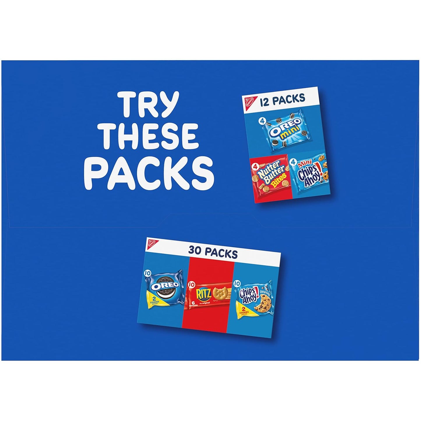 OREO Mini Mix Sandwich Cookies Variety Pack, 20 Snack Packs