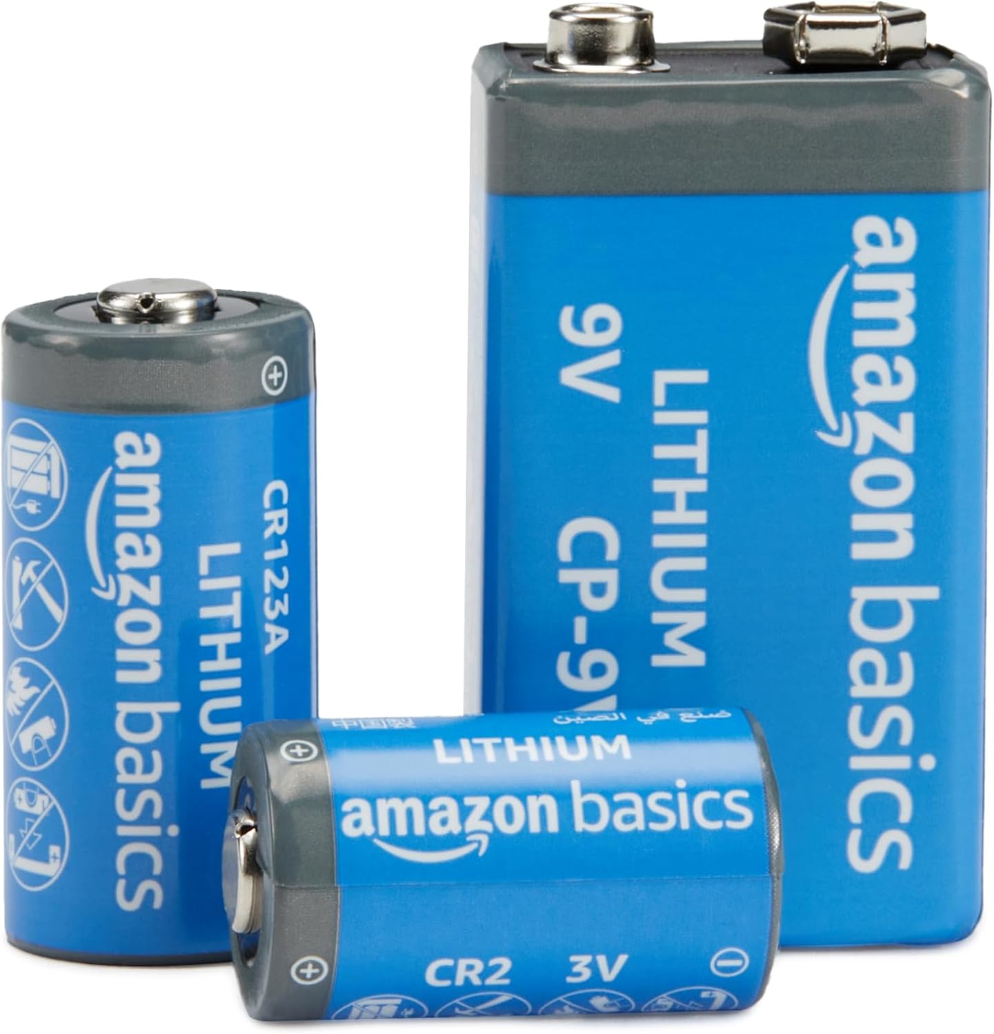 Amazon Basics 6-Pack Non-Rechargeable CR123A Lithium Batteries, 3 Volt, Up to 10-Year Shelf Life