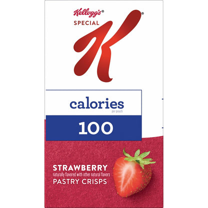 Kellogg's Special K Pastry Crisps, 100 Calories, Breakfast Bars, Value Size, Strawberry, 15.84oz Box (36 Crisps)
