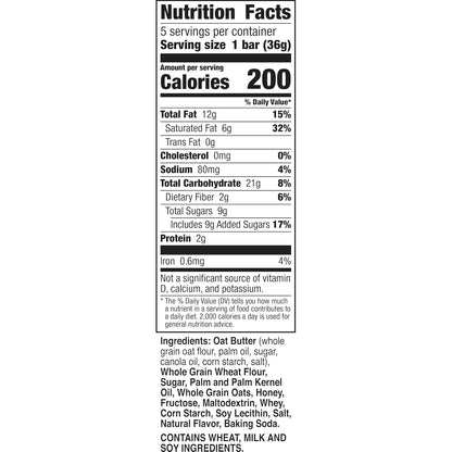 Nature Valley Crispy Creamy Wafer Bars, Honey Vanilla Flavored Snacks, Made with Whole Grain, 5 Bars, 6.5 OZ