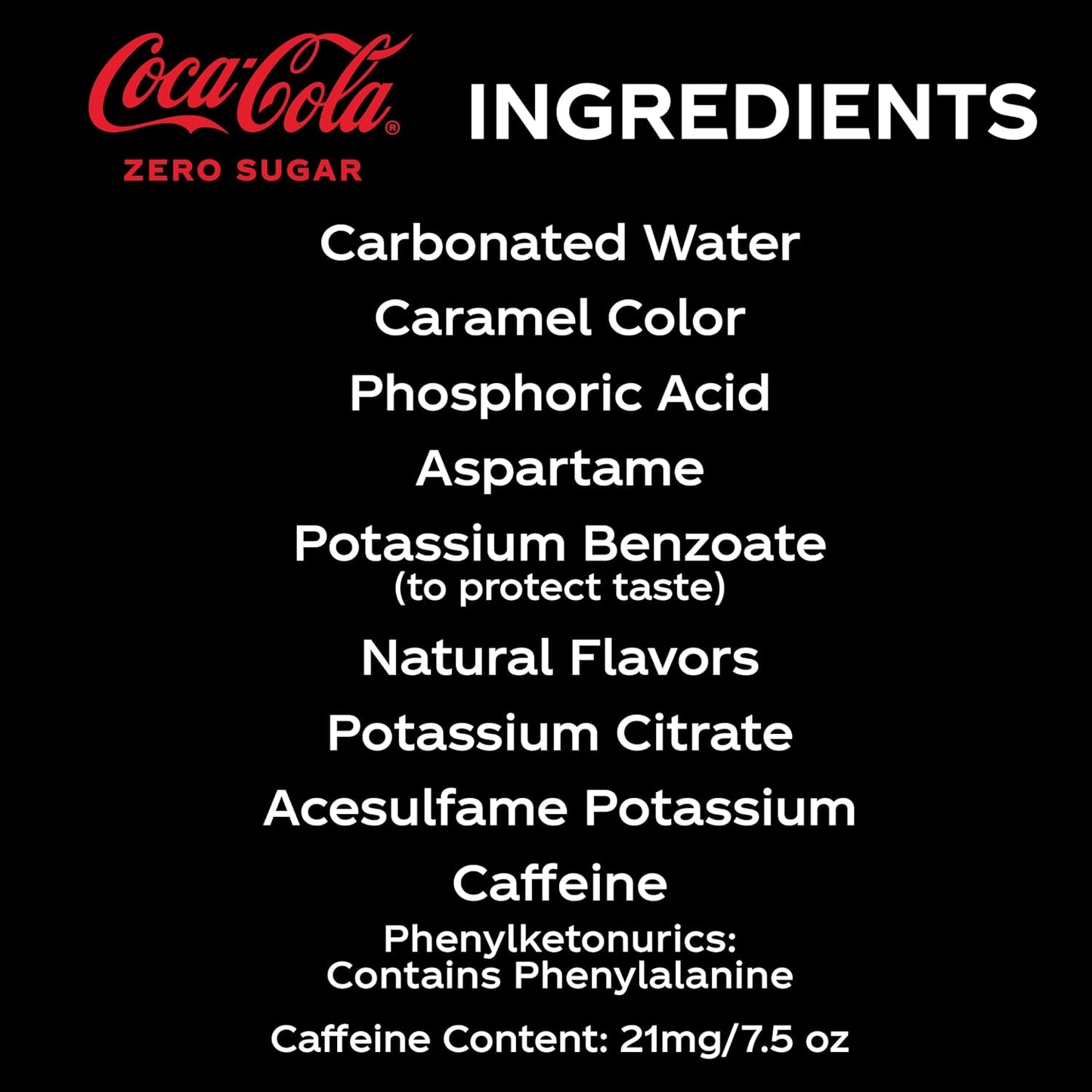 Coca-Cola Coke Zero Sugar Diet Soda Soft Drink, 7.5 fl oz, 10 Pack
