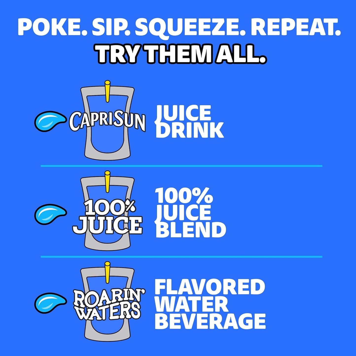 Capri Sun Strawberry Kiwi Flavored with other natural flavor Juice Drink Blend, 10 ct Box, 6 fl oz Pouches