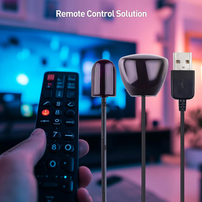 Cable Matters Infrared Remote Extender Cable 10 ft, IR Repeater Kit Cable, IR Extender, USB IR Blaster Cable - 10 Feet
