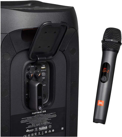 JBL Wireless Two Microphone System with Dual-Channel Receiver, Black