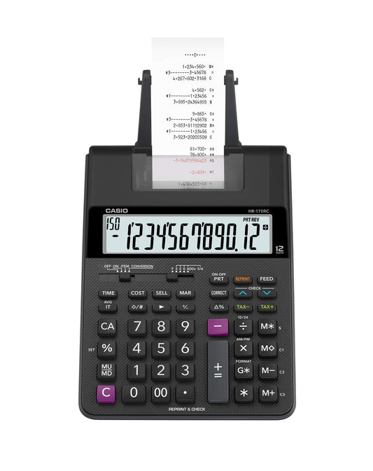 Casio HR-170RC Plus, Desktop Printing Calculator (New Version of The HR-100TM)