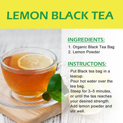 TALCUFON Freshly Squeezed Lemon Powder 10 Oz, Just Cold Pressed, Freeze Dried Lemon Juice Powder No Added Sugar, Gluten Free, Non-GMO Great Flavor for Drinks, Smoothie, & Beverages 284G