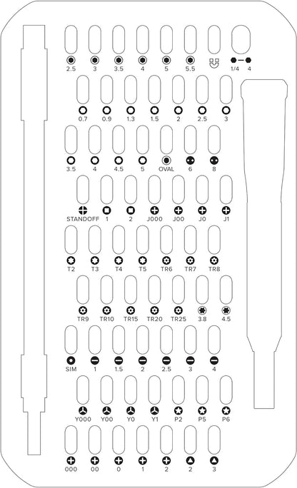 iFixit Mako Driver Kit - 64 Precision Bit Set for Electronics Repair