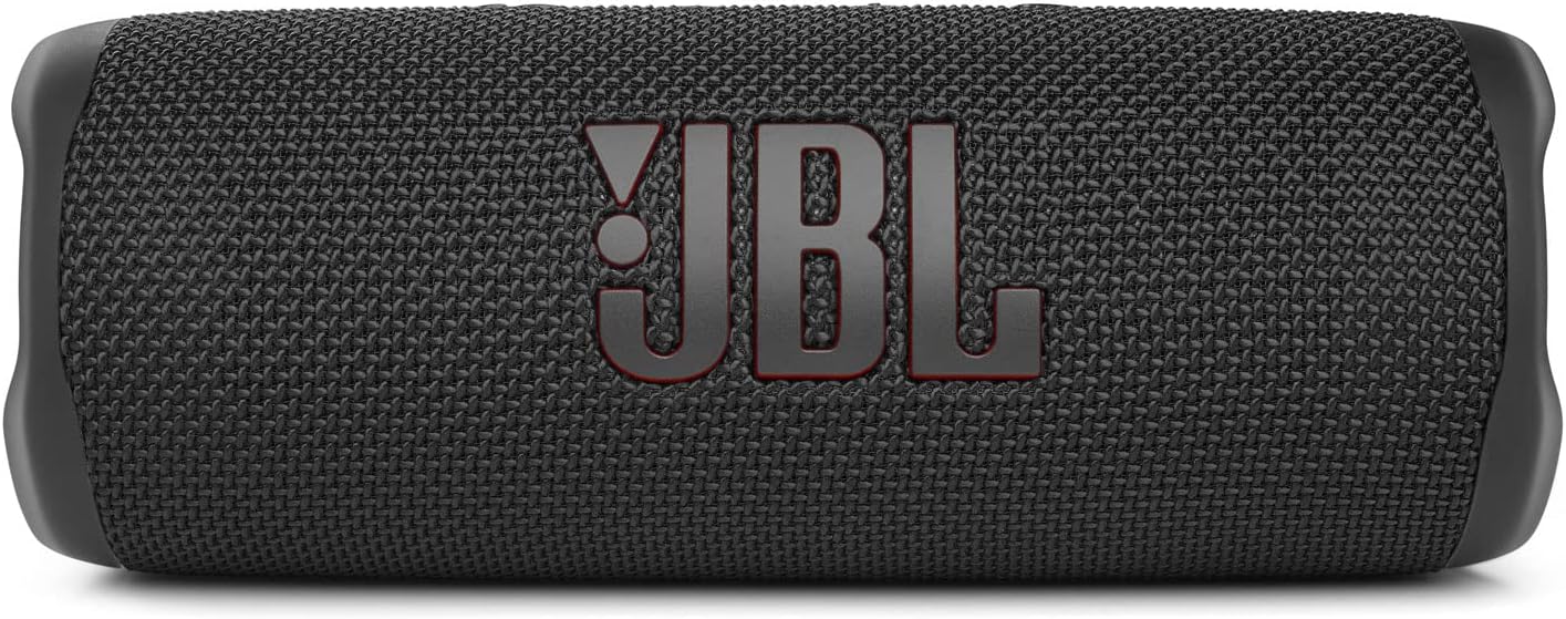 JBL Flip 6 Waterproof Portable Wireless Bluetooth Speaker Bundle with divvi! Premium Hardshell Case - Black