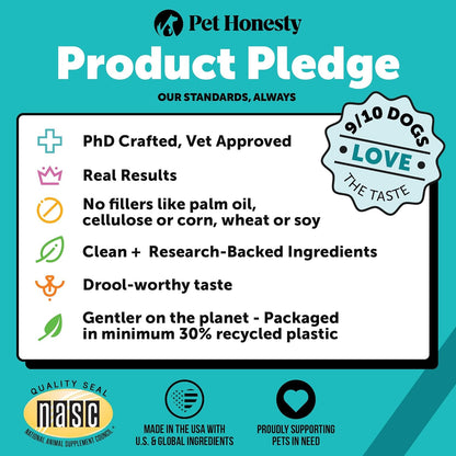 Pet Honesty Hemp Calming Chews for Dogs - Dog Anxiety Relief, Dog Calming Treats with Hemp + Valerian Root, Melatonin for Dogs - Helps Aid with Thunder, Fireworks, Chewing & Barking (Beef Liver 90 ct)