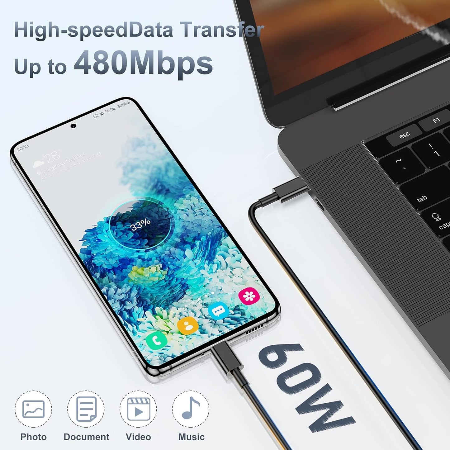 2Pack 45W Super Fast Charger Type C 10ft, USB C Wall Charging and Long Android Phone Charger Cable Cord for Samsung Galaxy S24 Ultra/S24 Plus/S24+/S23 Ultra/S23+/S22 Ultra/S22 Plus/S21/Note 20/Note10+