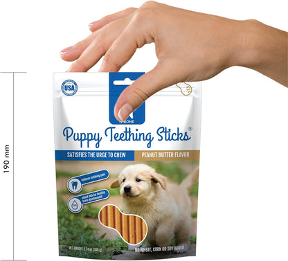 N-Bone Puppy Teething Sticks Peanut Butter Flavor, 3.74-oz Bag