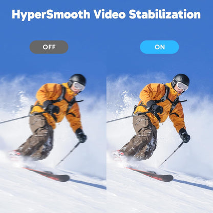 AKASO EK7000 Pro 4K30fps Action Camera with Touch Screen EIS 131ft Waterproof Camera Remote Control 5X Zoom Underwater Camera with Helmet Accessories Kit (with 128GB MicroSD Card)