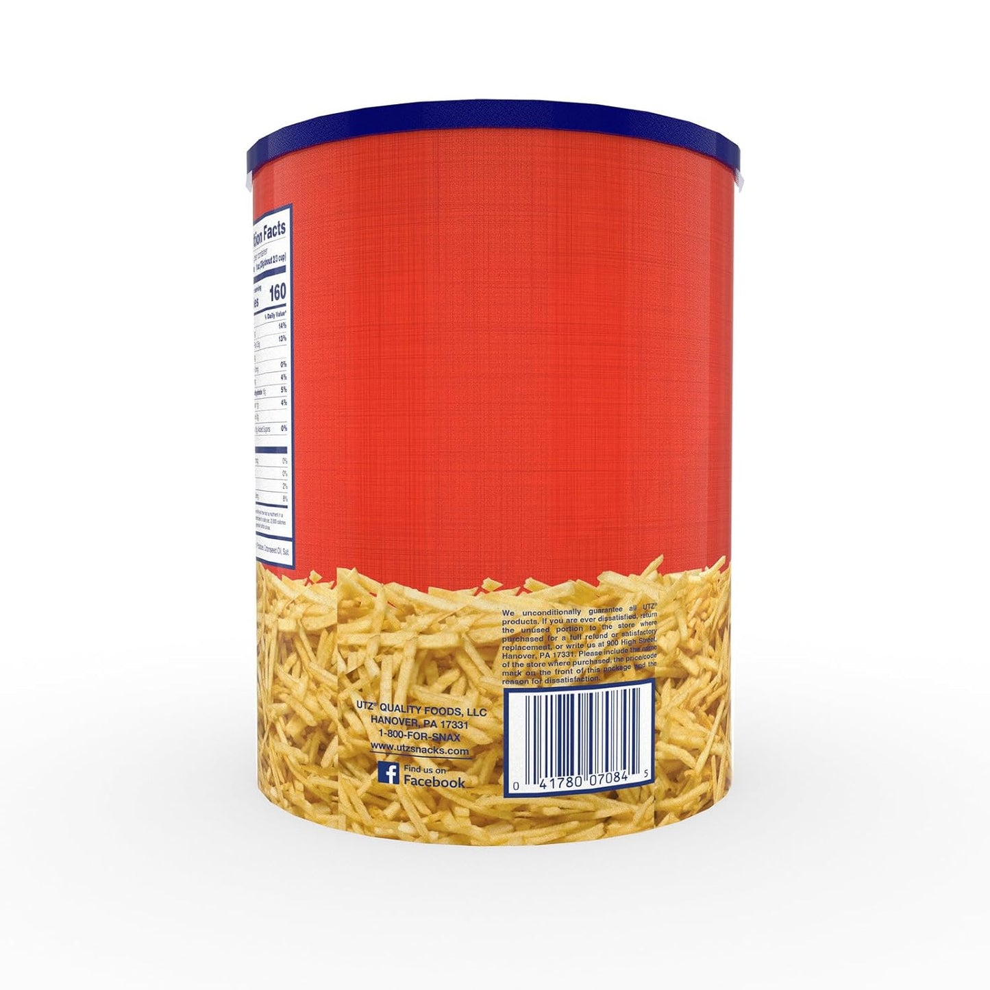 Utz Potato Stix, Original – 15 Oz. Canister – Shoestring Potato Sticks Made from Fresh Potatoes, Crispy, Crunchy Snacks in Resealable Container, Cholesterol Free, Trans-Fat Free, Gluten-Free Snacks