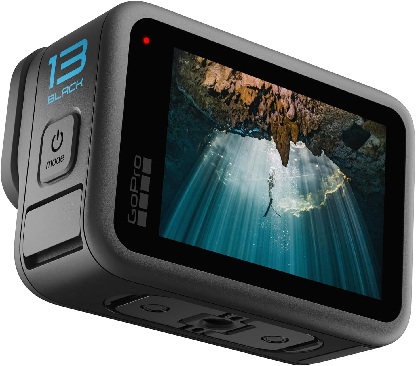 GoPro HERO13 Black Accessory Bundle - Includes The Handler, 2 Enduro Batteries, 2 Curved Adhesive Mounts, 64GB SanDisk MicroSD Card, and Carrying Case