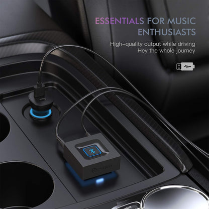 esinkin Wireless Audio Receiver for Music Streaming Sound System Works with Smart Phones, Tablets and Car, Wireless Adapter for Speakers