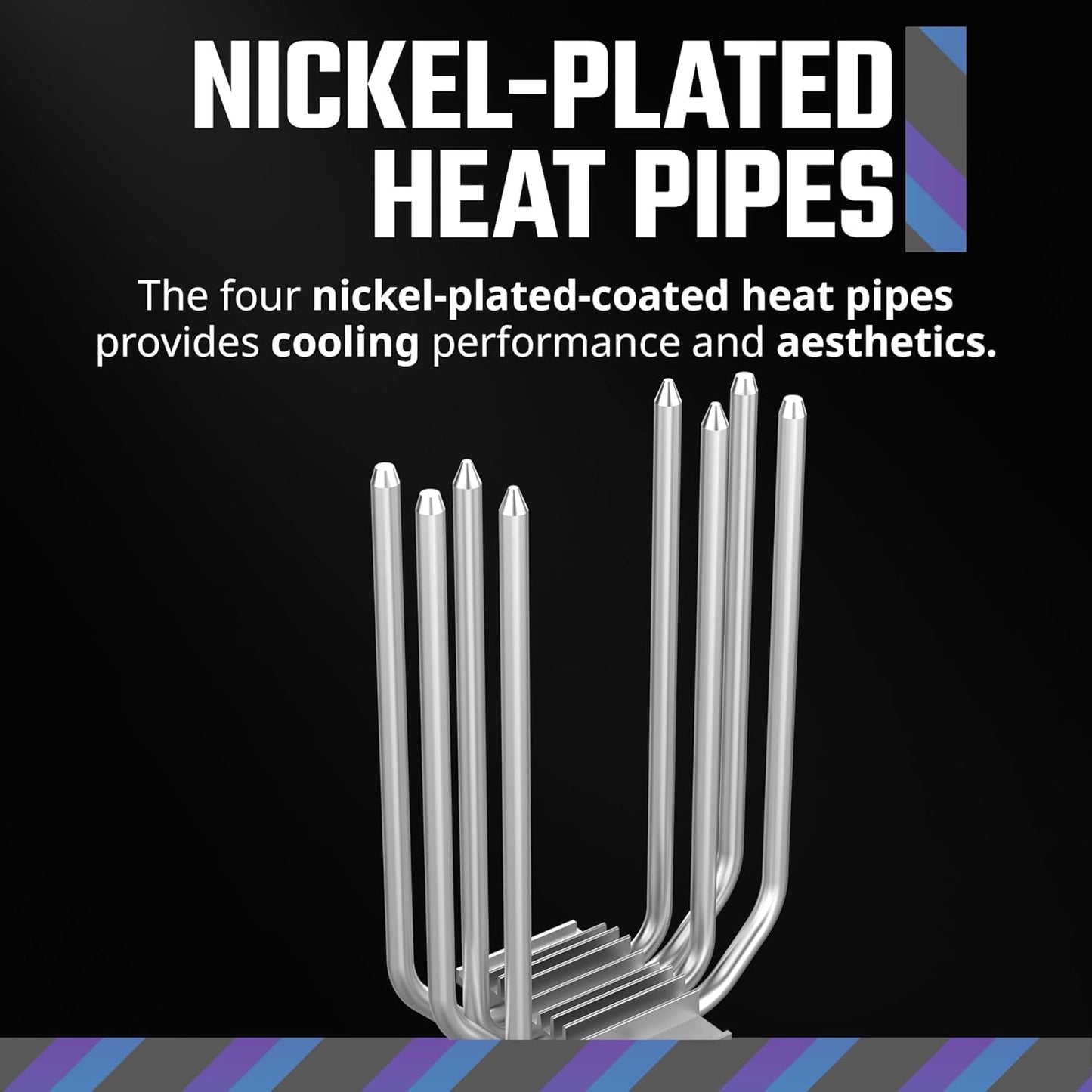 Cooler Master Hyper 212 Spectrum V3 ARGB CPU Air Cooler, 120mm PWM Fan, 4 Heat Pipes, Silver Nickel-Plated Copper, 152mm Tall, AMD Ryzen AM5|AM4, Intel LGA 1851|1700|1200 Brackets