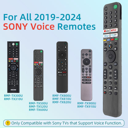 for Sony TV Remote Replacement, for All 2019-2024 Sony Remote for Sony Bravia TV Remote with Voice Command. for Sony Smart TV XR/XBR/KD/K Series 4K LED OLED Google/Android TVs. 1-Year Full Warranty.