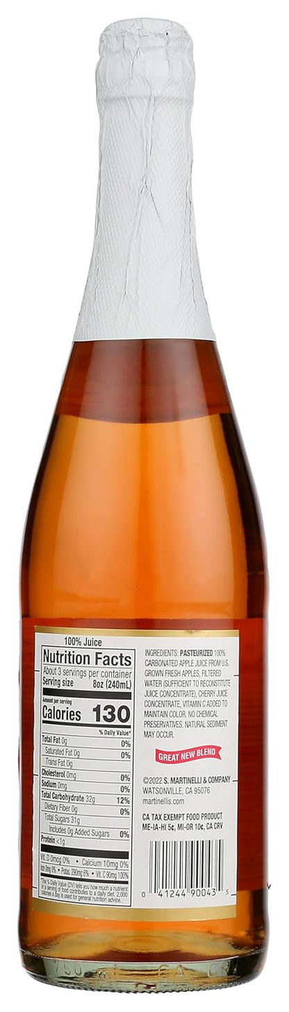 Martinelli's Sparkling Blush - 25.4 oz bottle