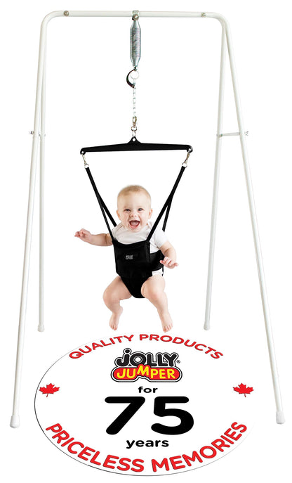 Jolly Jumper *Classic* (Black) - Trusted by Parents, Loved by Babies for Over 75 Years. The Original Baby Exerciser and Your Alternative to Activity Centers and Baby Bouncers.