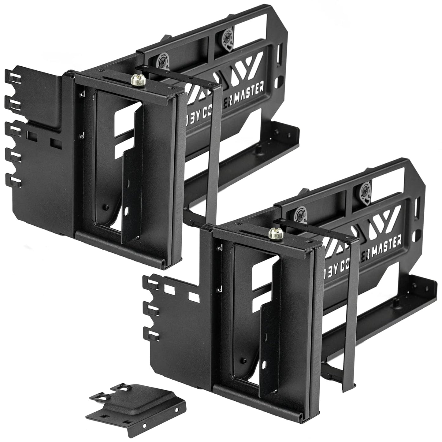 Cooler Master MasterAccessory Vertical GPU Card Holder Kit V3 Black, Premium Riser Cable PCI-E 4.0 x16-165mm, PCIe 3.0 Compatible, Adjustable Length for E-ATX|ATX|Micro ATX Case (MCA-U000R-KFVK03)