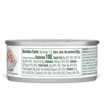 Amazon Fresh, Solid White Albacore Tuna, 5 Oz