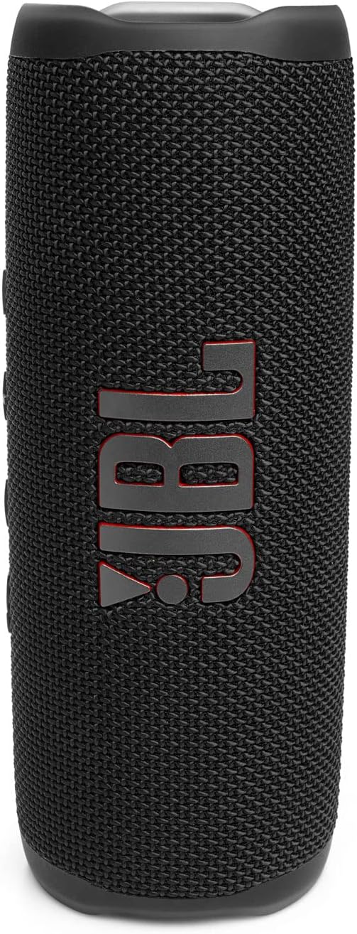 JBL Flip 6 Waterproof Portable Wireless Bluetooth Speaker Bundle with divvi! Premium Hardshell Case - Black