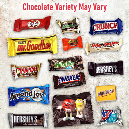 Chocolate Candy Variety Pack - Assorted Bulk Chocolate Mix - Movie Night Supplies, Gift, Snack Food Gift, Office Candy Assortment- Gift Bag for Birthday Party, Kids, College Students & Adults (5 LBS)