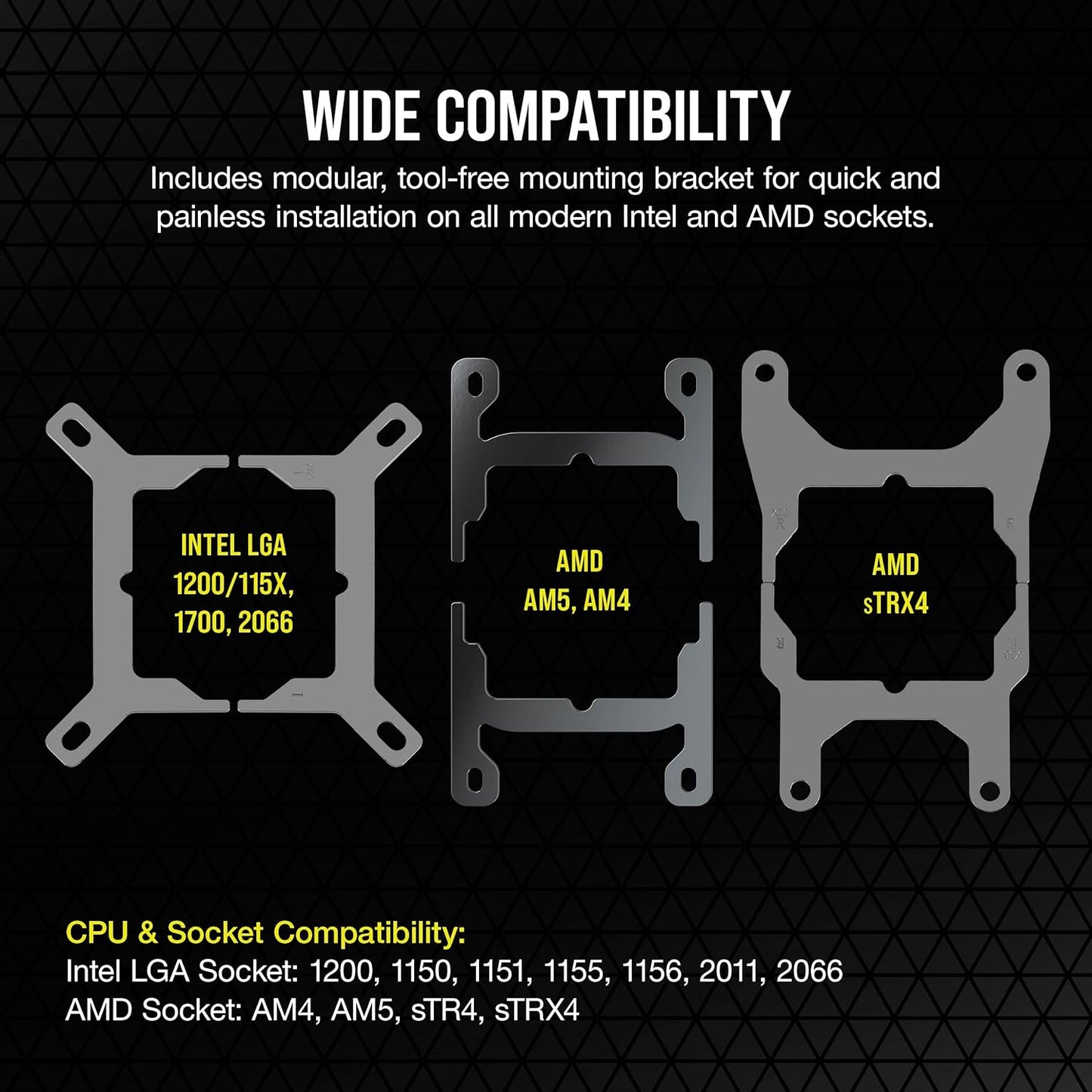 Corsair iCUE H150i Elite LCD XT Liquid CPU Cooler - IPS LCD Screen - Three AF120 RGB Elite Fans - 360mm Radiator - Fits Intel® LGA 1700, AMD® AM5, and More - Included iCUE Commander CORE - Black