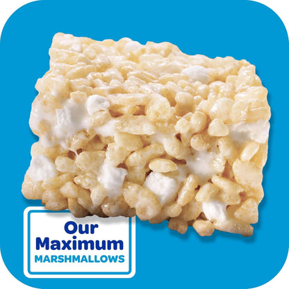 Rice Krispies Treats Homestyle Crispy Marshmallow Squares, Kids Snacks, Cereal Bars, Original, 6.98oz Box (6 Bars)