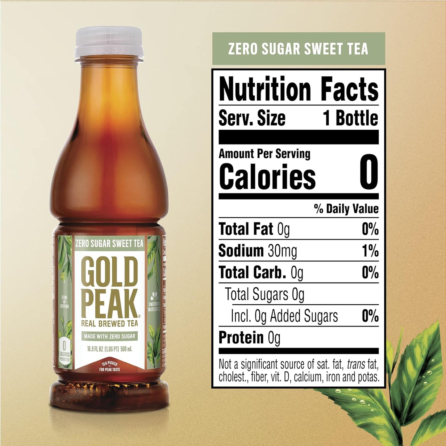 Gold Peak Tea, Diet Tea, 16.9 fl oz, 6 Pack