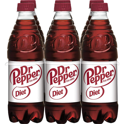 Diet Dr Pepper, .5 L bottles (Pack of 6)