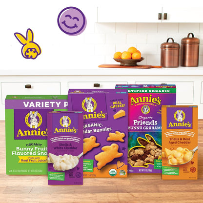 Annie's White Cheddar Shells Macaroni and Cheese with Organic Pasta, 6 oz (Pack of 12)