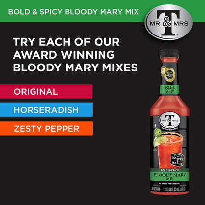 Mr & Mrs T Bold & Spicy Bloody Mary Mix, 1.75 Liter Bottle