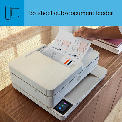 HP Envy 6555e Wireless All-in-One Color Inkjet Printer, Print, scan, Copy, Duplex Printing Best-for-Home, 3 Months of Ink Included (714N5A)
