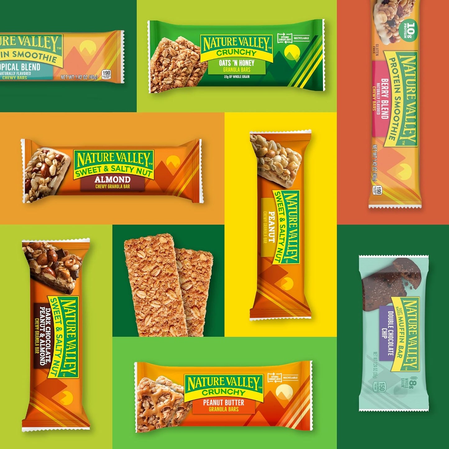 Nature Valley Crispy Creamy Wafer Bars, Honey Vanilla Flavored Snacks, Made with Whole Grain, 5 Bars, 6.5 OZ