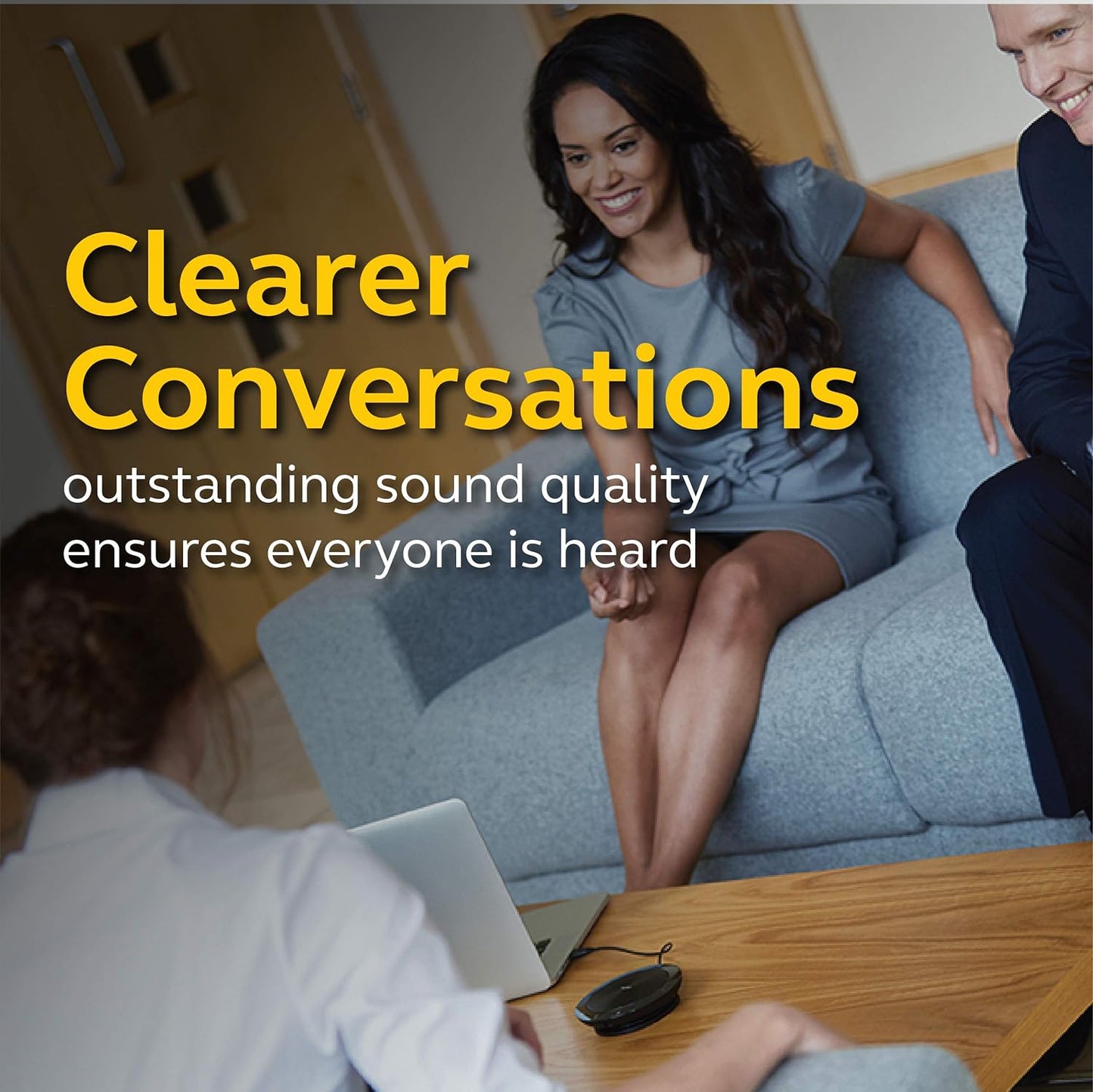 Jabra Speak 510 MS Wireless Bluetooth Speakerphone – Outstanding Sound Quality, Portable Conference Speaker for Holding Meetings Anywhere - Certified for Microsoft Teams