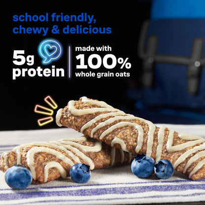 KIND Kids Snacks, Blueberry Muffin Bar, Tree Nut Free, Peanut Free, Gluten Free, Whole Grains and Oats, 5g Protein, 5 Count