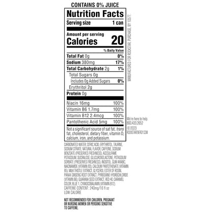 Rockstar Pure Zero Energy Drink, Fruit Punch, 0 Sugar, with Caffeine and Taurine, 16oz Cans (12 Pack) (Packaging May Vary)