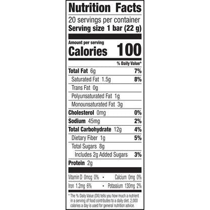 Larabar Chocolate Chip Cookie Dough Mini Bars, Gluten Free Vegan Bar, 20 ct