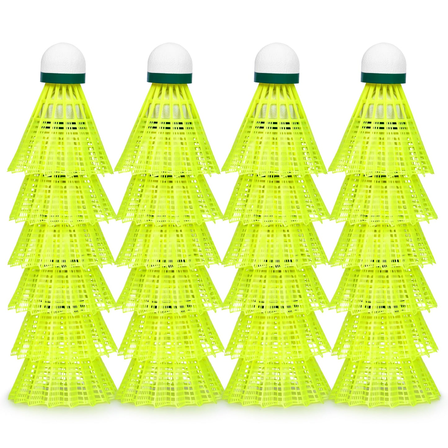 HIRALIY Badminton Shuttlecocks Birdies,Plastic Shuttlecocks for Badminton Set with Stability ＆ Durability, Hight Speed Birdie Ball, Badminton Sets for Backyards Indoor Outdoor Sports Activities