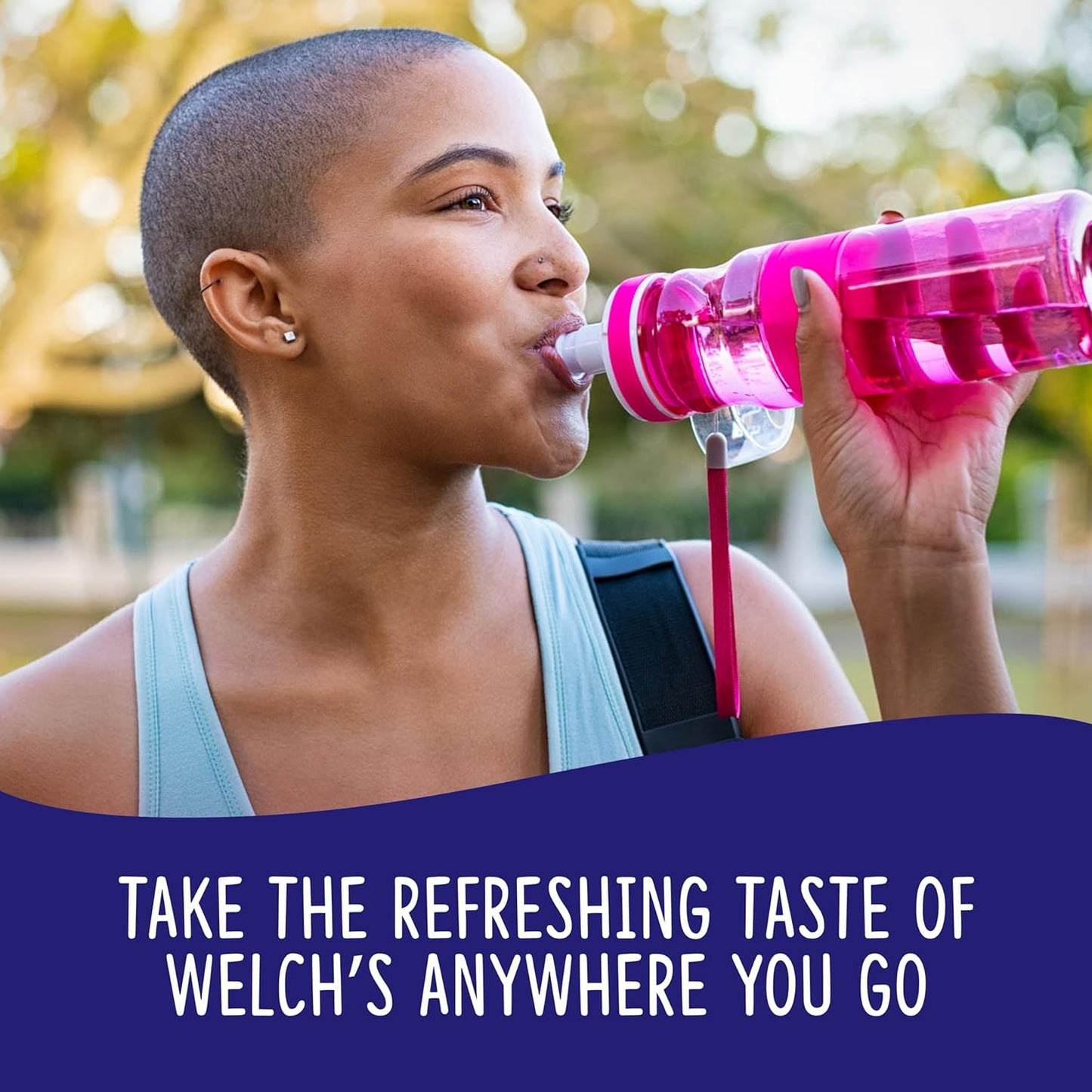 Welch's Singles To Go Variety Pack, Watertok Powdered Drink Mix, Includes 4 Flavors, Grape, Passion fruit, Strawberry Peach, Cherry Pomegranate, 1 Box (40 Servings)