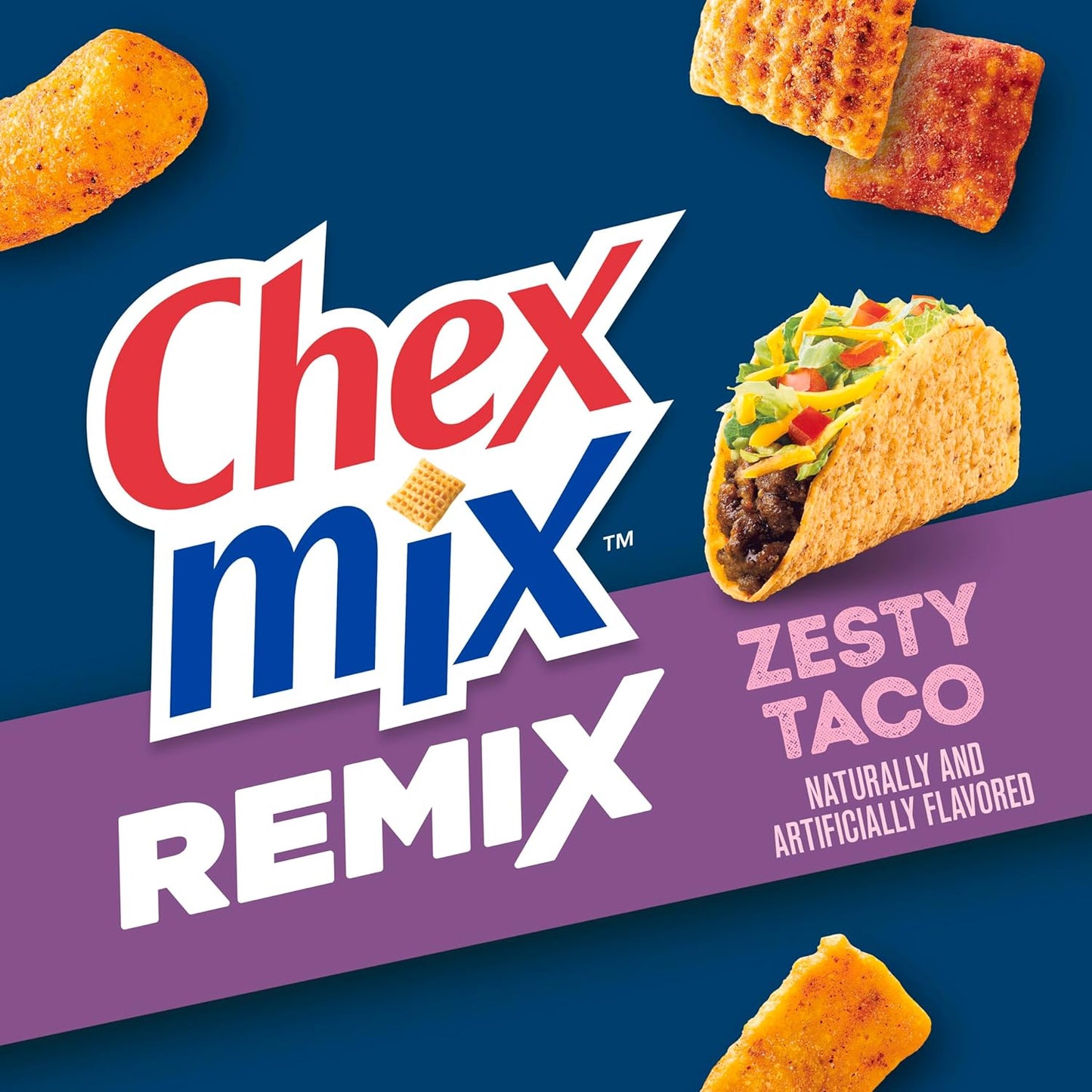 Chex Mix Snack Mix, Remix Zesty Taco, Savory Snack Bag, 11 oz